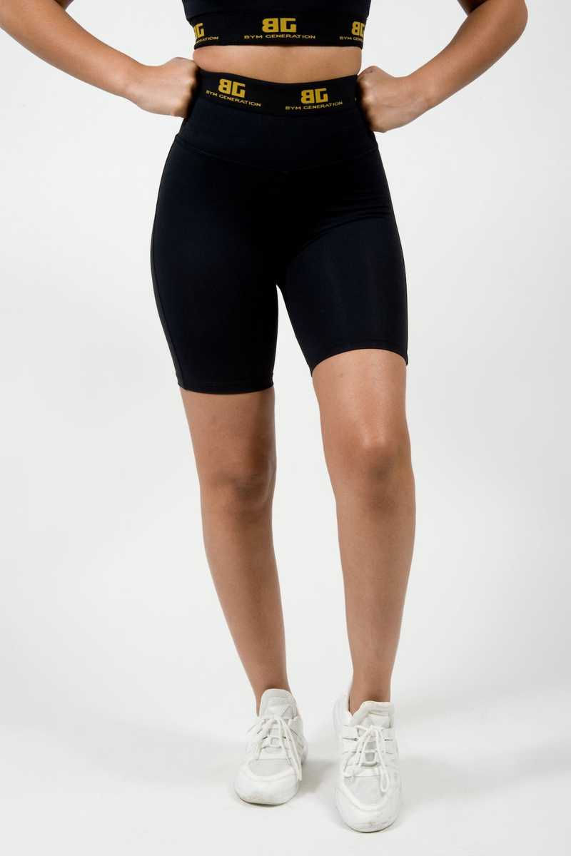 KÁ-MÓN Black Power Cyclist Shorts for Women - XS / Black